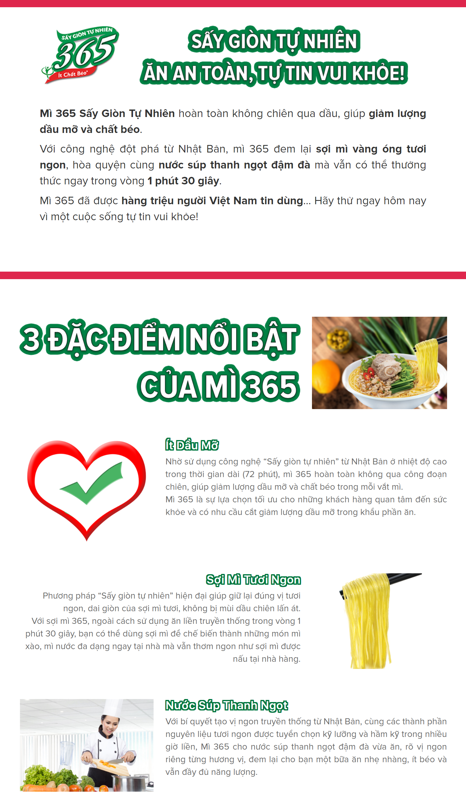 (COMBO 5 GÓI) MÌ KHÔNG CHIÊN 365 NISSIN - Hương vị Xí Quách Thịt Bằm 64g