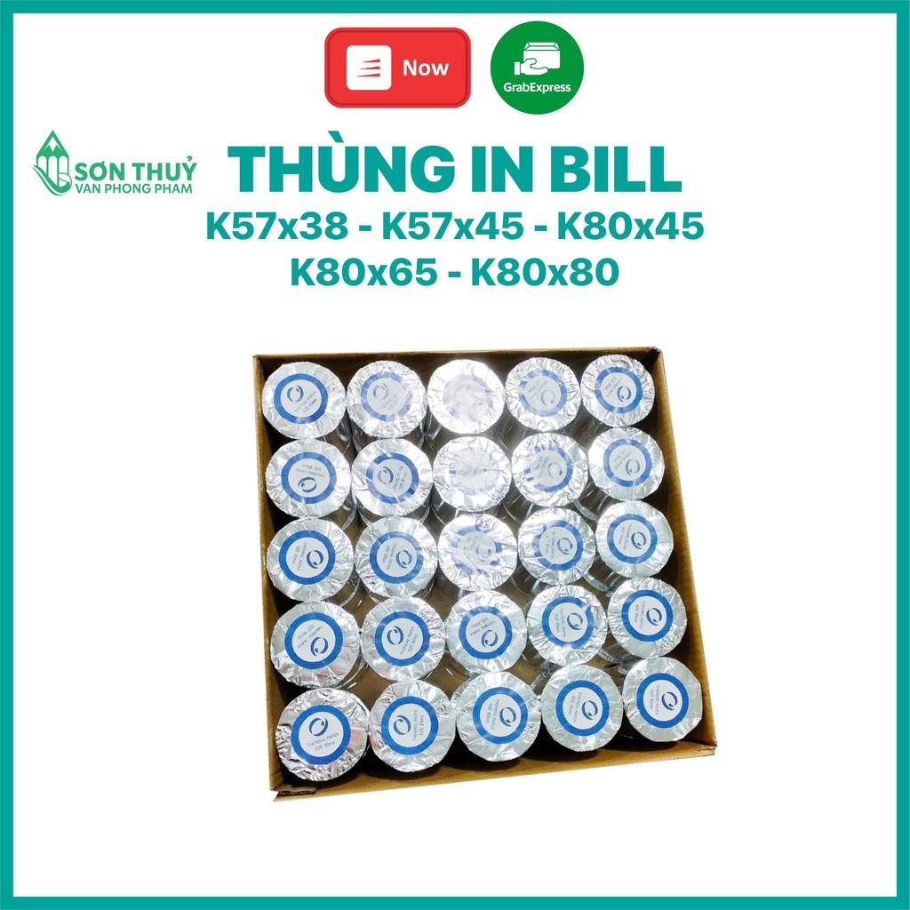 THÙNG 50 CUỘN GIẤY IN BILL K80x80 - GIẤY IN HÓA ĐƠN 80MM / GIẤY IN NHIỆT K80