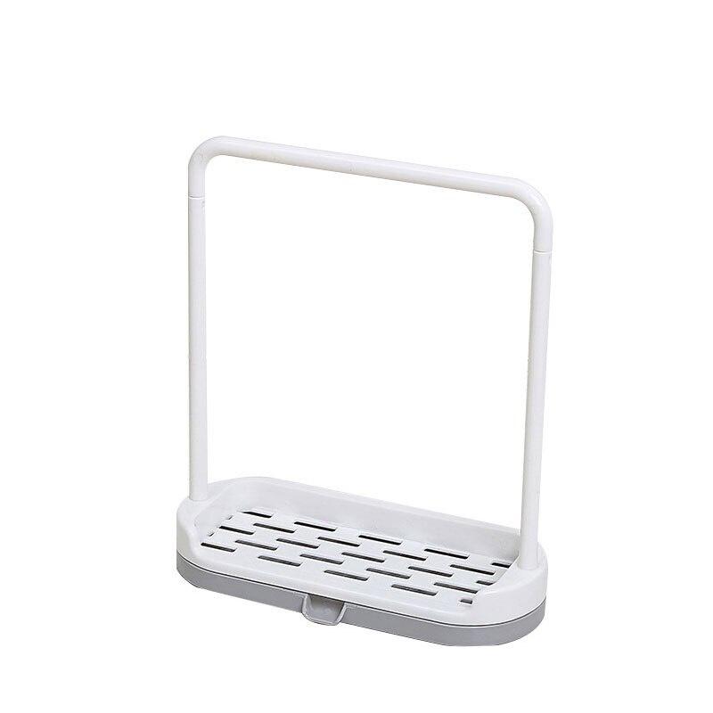 1PC Storage Rack Standing Type Sponge Holder Shelf Plate For Pad Towel 2 in 1 Multifunctional Organizer Home Kitchen Accessories