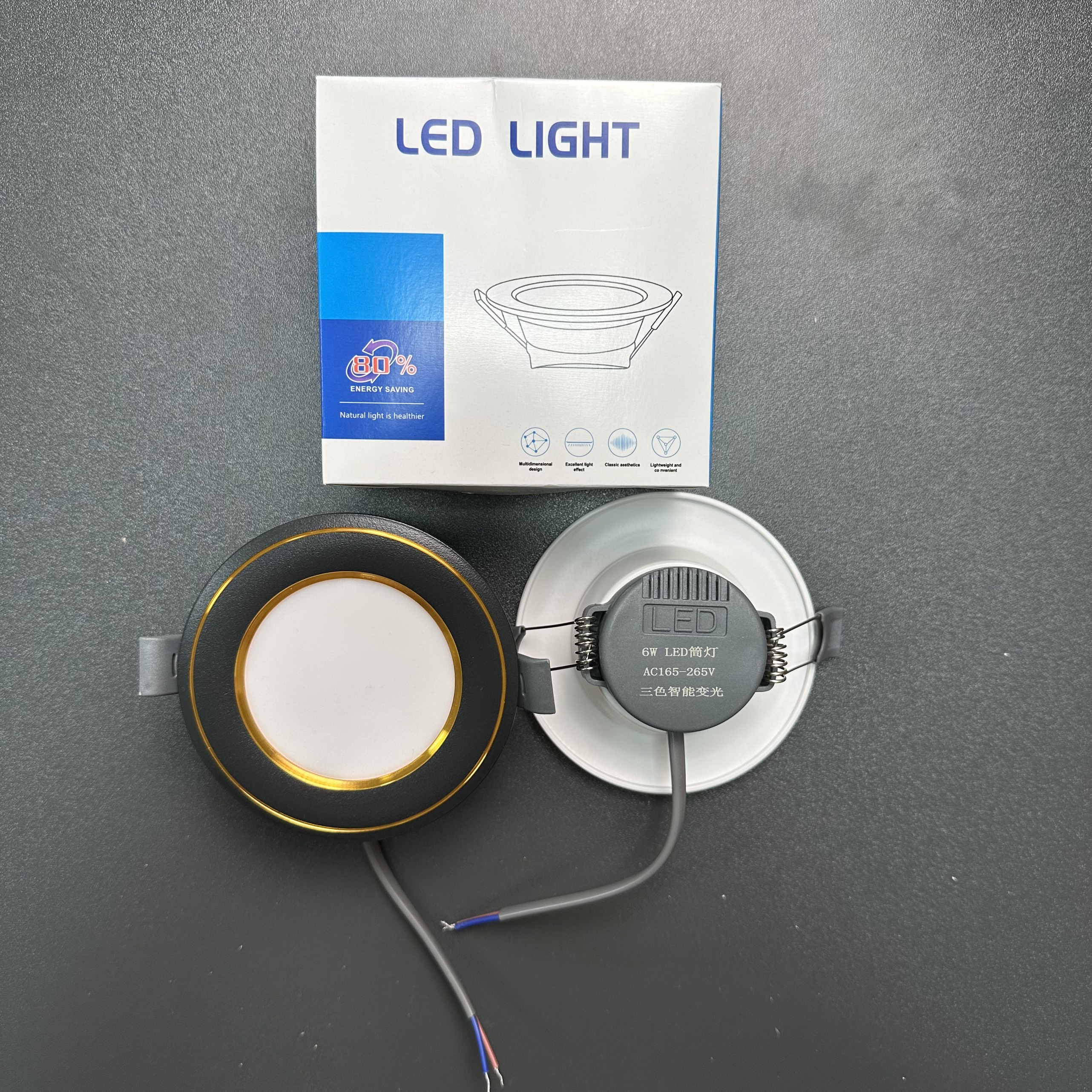 Đèn Led Downlight Âm Trần Thạch Cao Công Suất 6W, Đèn Âm Trần Phong Cách Hiện Đại