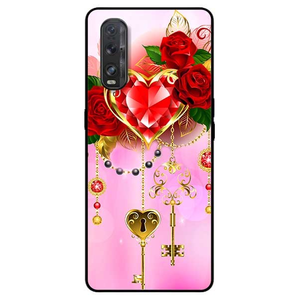 Ốp lưng dành cho Oppo Find X2 mẫu Ruby Key