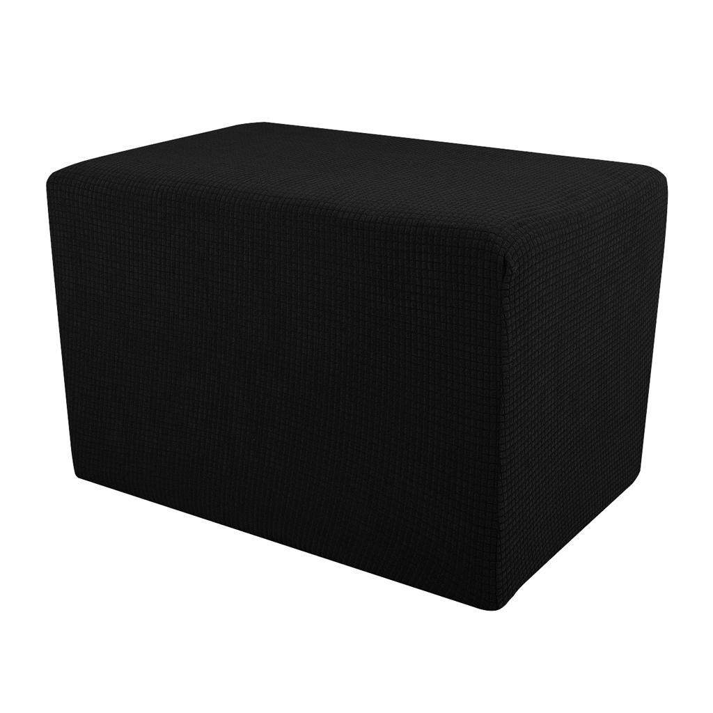 Stretch Ottoman Pouf Cover Footrest Stool Slipcover Protector