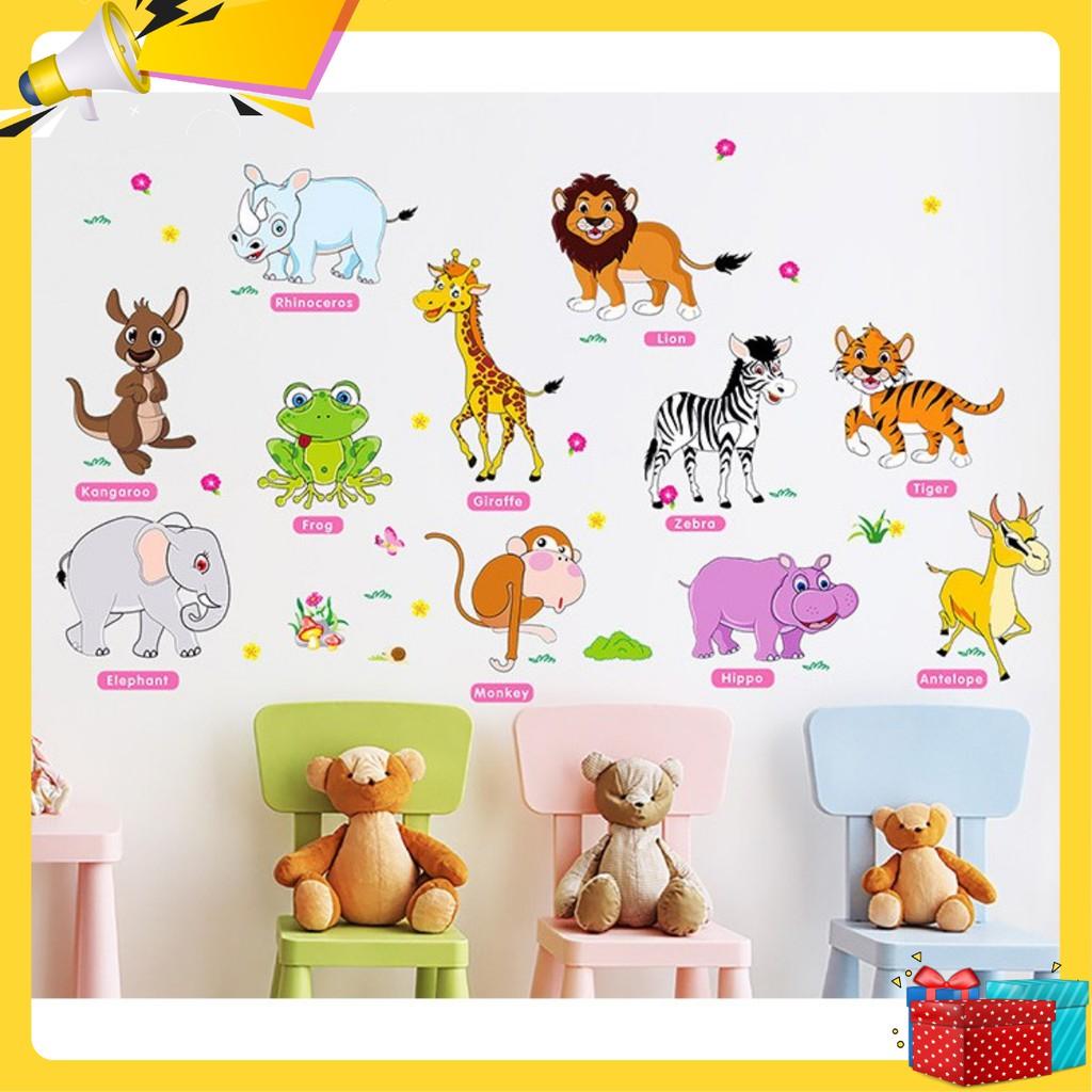 Decal dán tường “Động Vật” – WD011