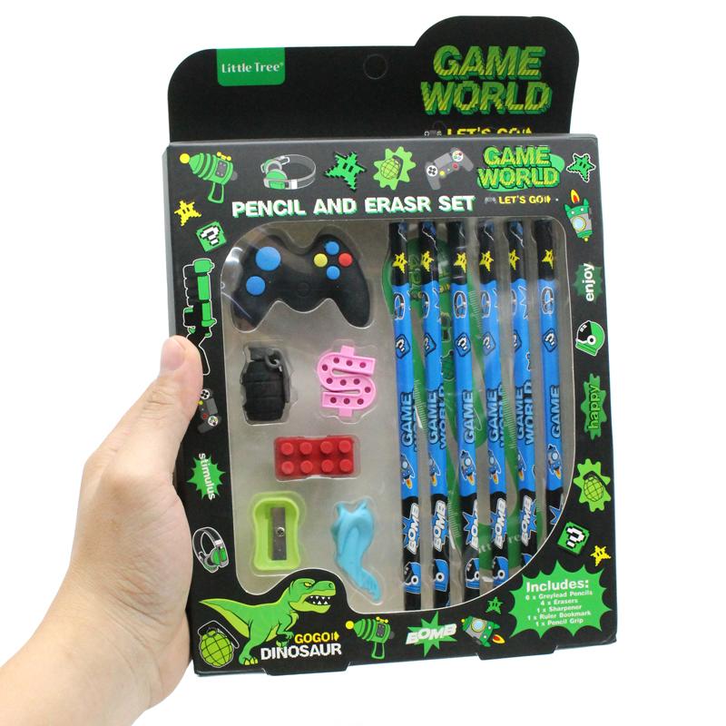 Bộ Dụng Cụ Học Tập Game World - Little Tree GP8035-E (13 Chi Tiết)