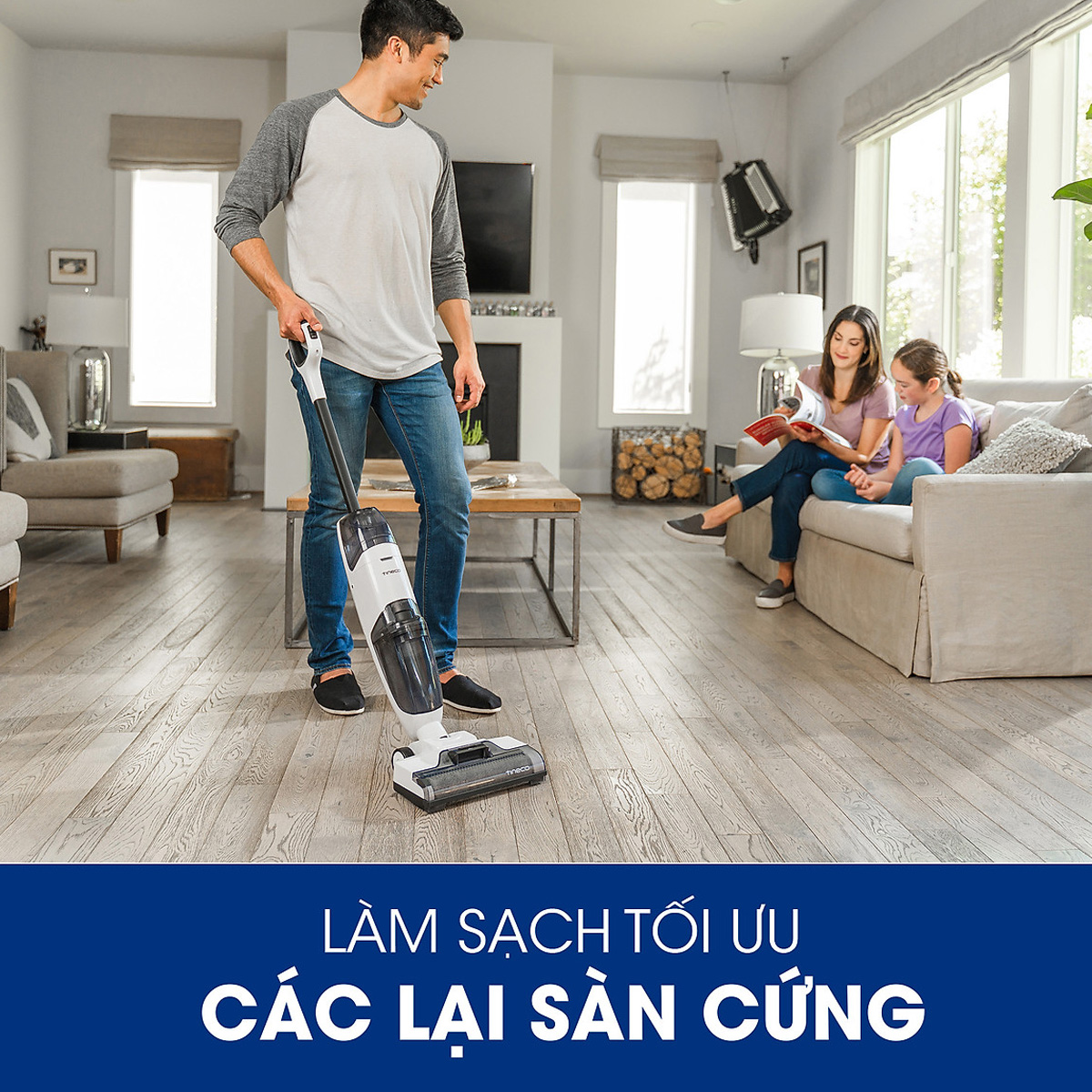 Máy Hút Bụi Lau Sàn Đa Năng TINECO, Dung lượng Pin 2500mAh - Hàng Chính Hãng