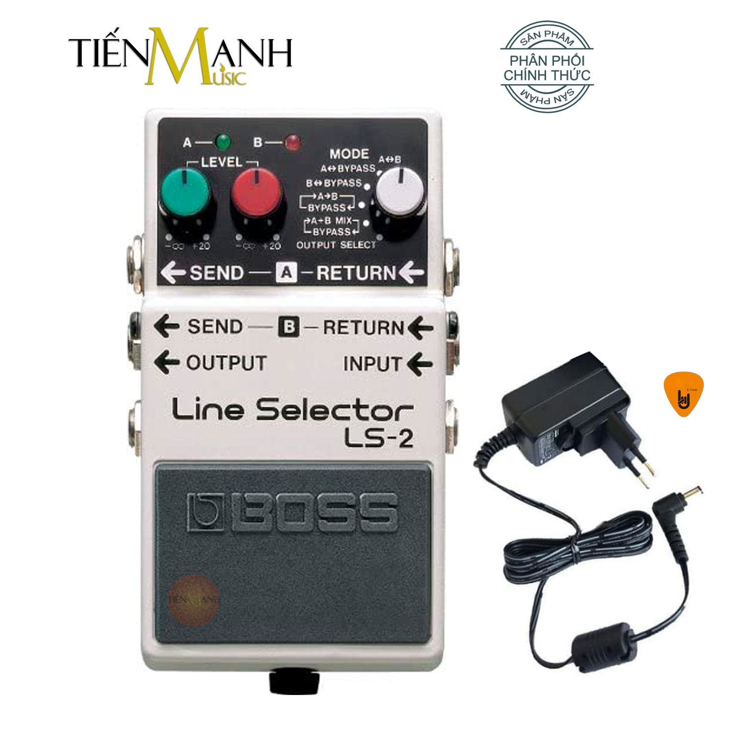 Phơ Guitar Boss LS-2 Line Selector - Bàn Đạp Fuzz Pedals Effects LS2 Hàng Chính Hãng - Kèm Móng Gẩy DreamMaker - Kèm Nguồn Nux 9V