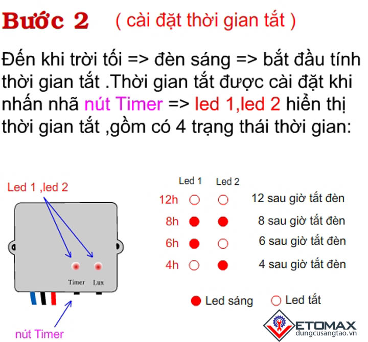 Công tắc cảm biến ánh sáng ST01