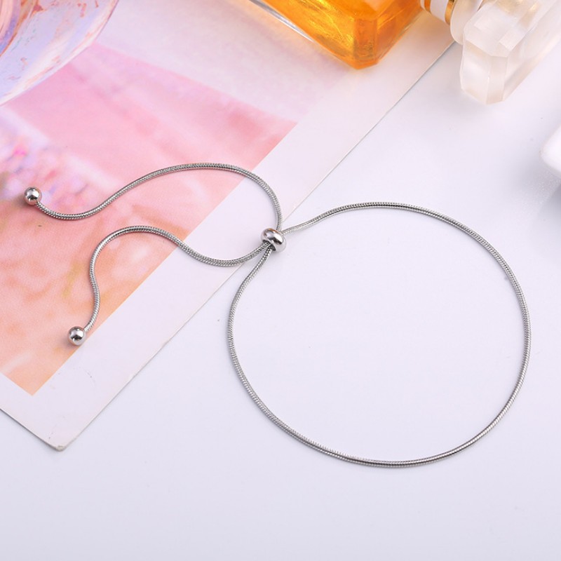 Lắc Tay Dây Rút Titan Ko Đen TT 2769