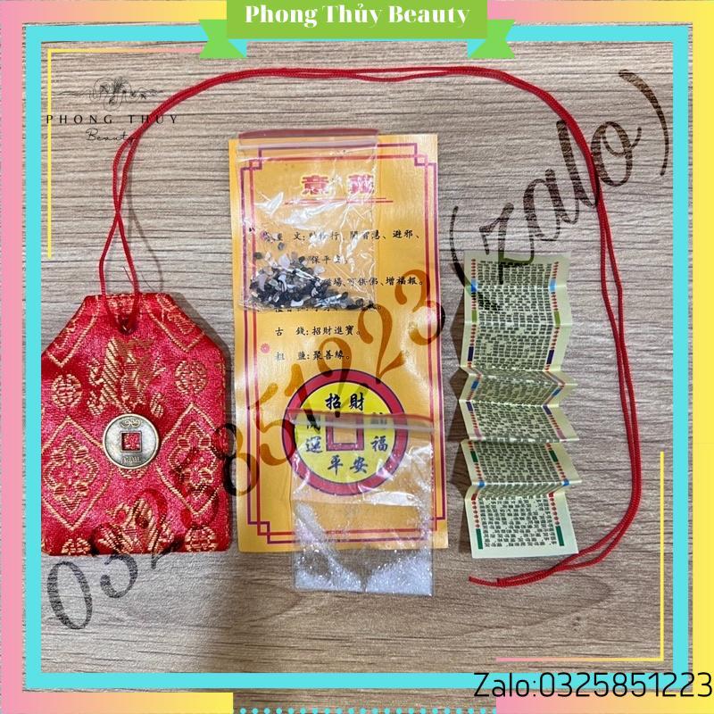 Túi Phước Lành Chiêu Hút Tài Lộc Của Cải Cầu Bình An May Mắn Để Túi Sách, Ví Mang Theo Người Hoặc Để Tủ Đồ