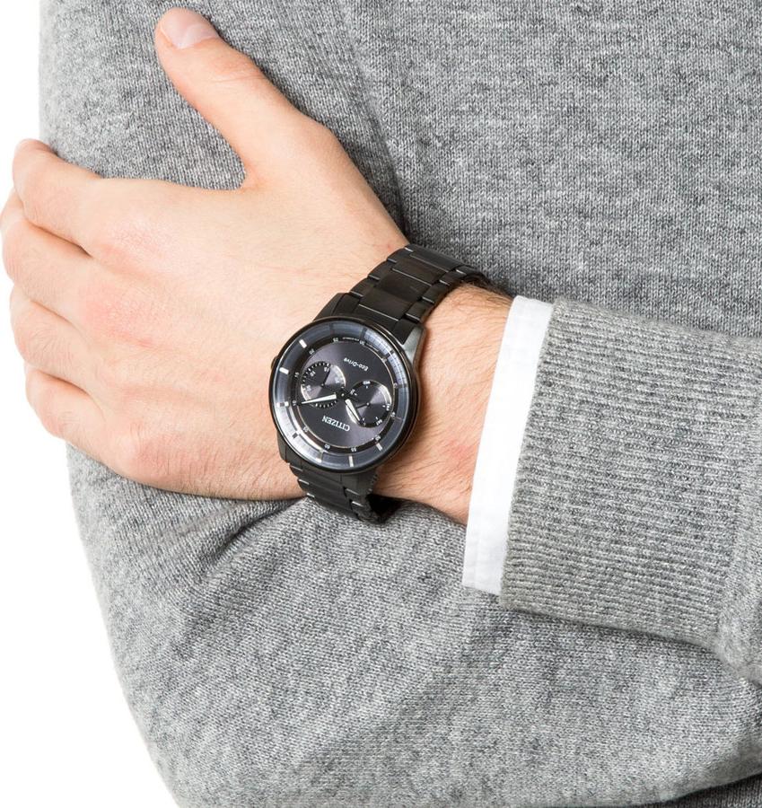 Đồng Hồ Nam Citizen Dây Thép Không Gỉ BU4005-56H - Mặt Đen