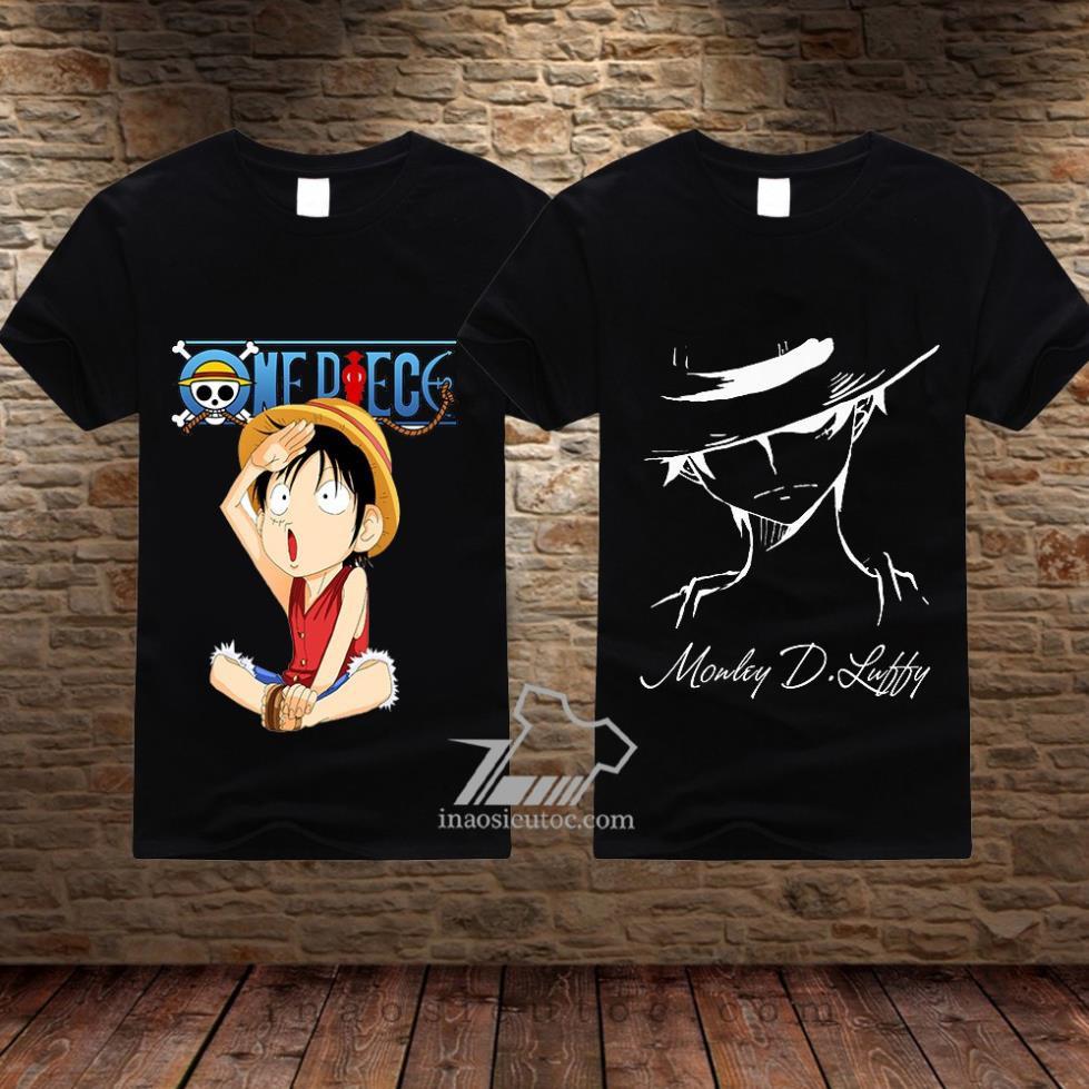 Áo One Piece HOTCombo 2 áo in hình Luffy đẹp siêu ngầu giá siêu rẻ nhất vịnh bắc bộ