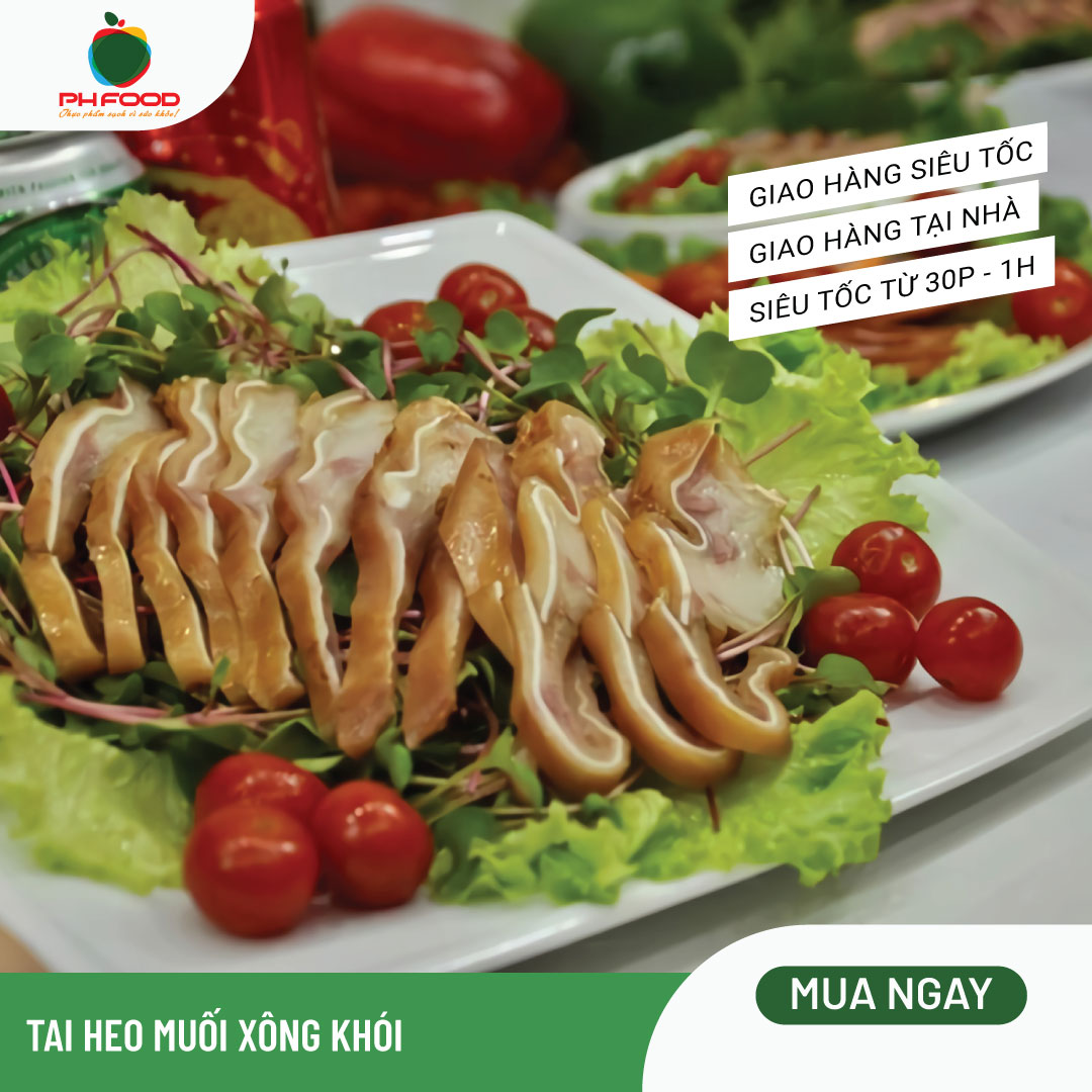 - Tai Heo Muối Xông Khói – 500g