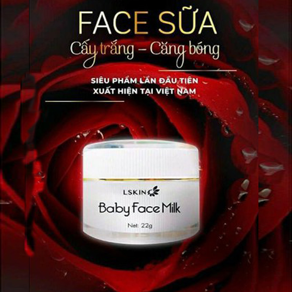 Kem Cấy Trắng Baby Face Milk - Lskin - MP0000006 - Xóa Tan Thâm Nám, Tái Tạo Và Trẻ Hóa Làn Da