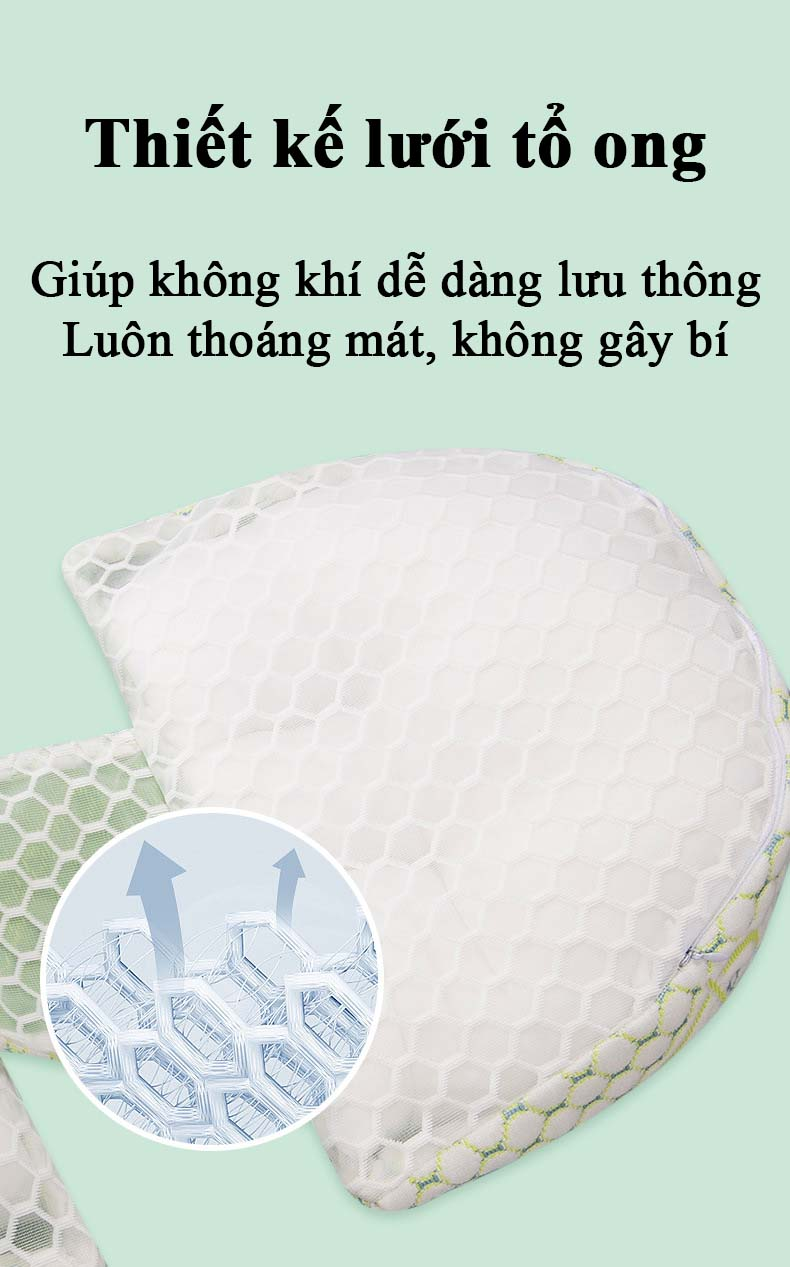 Gối Bầu Cánh Tiên Chữ U Cao Cấp Bidole Hỗ Trợ Giảm Đau Lưng Cho Mẹ Bầu - Gối Chống Mỏi Lưng Đỡ Bụng Cho Bà Bầu Ngủ Ngon Chất Liệu Cotton Mềm Mại Co Giãn Tốt - Đai Đỡ Bụng Bầu Cho Mẹ