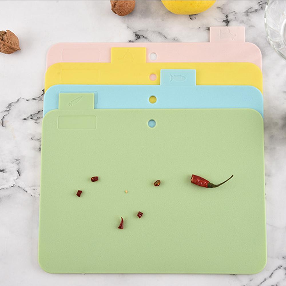 4 Chiếc Di Động Thảm Cắt Bộ Nhiều Màu Sắc Bếp Thớt Bộ Thớt Khối Hiện Đại Thớt Không Dính Xay ban