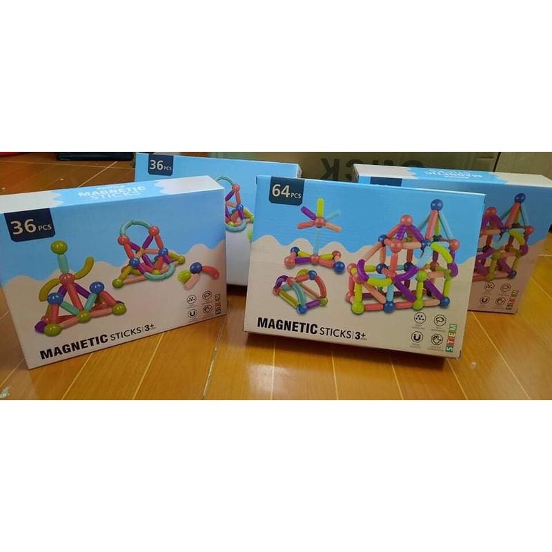MAGNETIC STICK - XẾP HÌNH NAM CHÂM 64 chi tiết LOẠI 2