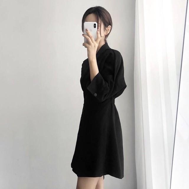 Đầm Tay Lỡ Nhiều Màu Cổ Vest