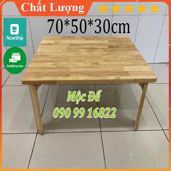 Bàn Làm Việc Ngồi Bệt 70x50cm Gỗ Cao Su Chống Thấm Nước - MỘC ĐẾ