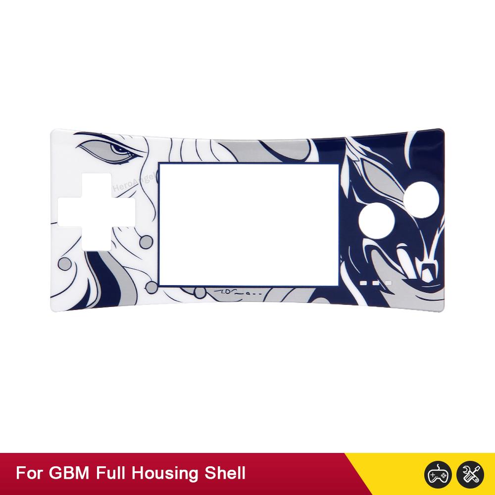 MỚI 11 Màu Dành Cho Máy Nintendo GameBoy Micro Cover Phiên Bản Giới Hạn Mặt Trước Tấm Che Mặt Cho Hệ Thống GBM Vỏ Trước Màu Sắc: Đen Sáng