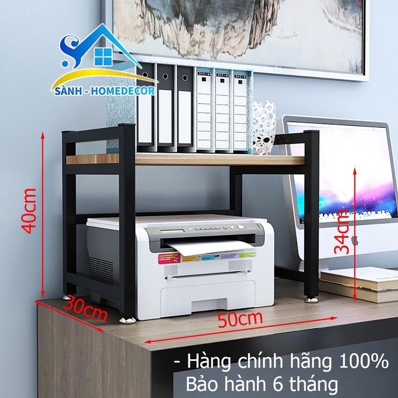 Kệ để máy in KMI.01 để sách văn phòng 50 x 30 x 40 cm - kệ để màn hình máy tính laptop gỗ An Cường cao cấp