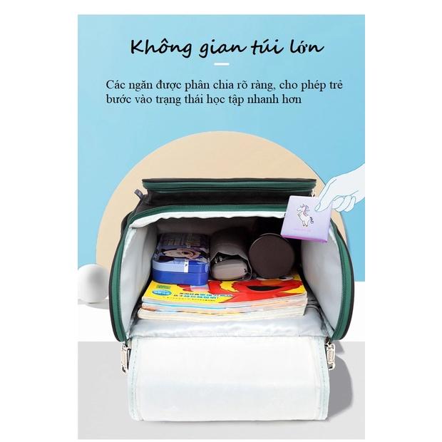Cặp học sinh chống gù lưng cho bé, Balo chống nước trẻ em cao cấp BF 2083