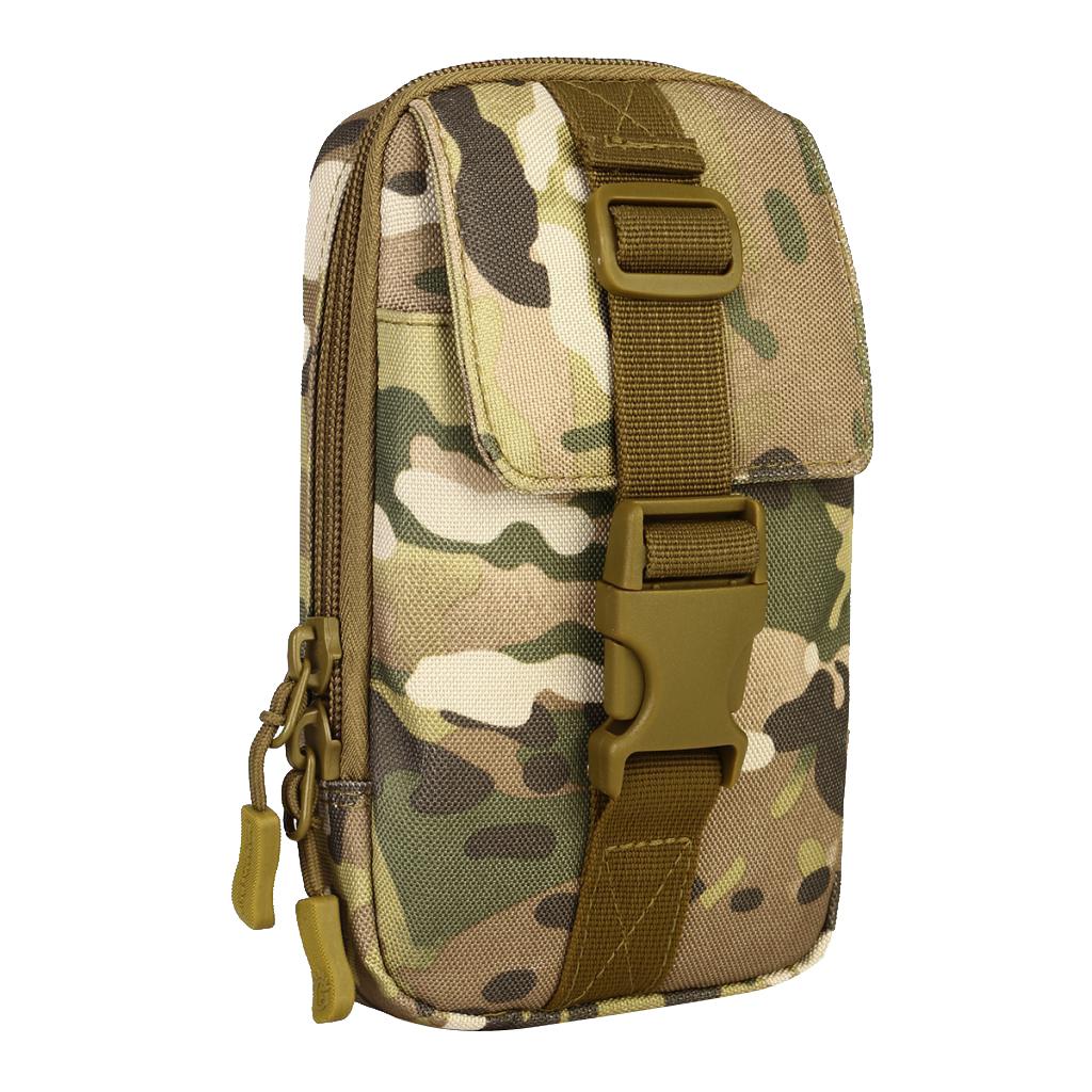 Outdoor Camping Sports Molle Waist Bag Phone Case Belt Pouch Black
