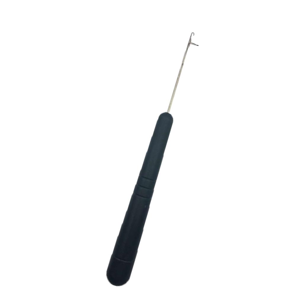 Baiting & Splicing Needle Fishing Bait Hook Needle Rigs Baiting Tool Black