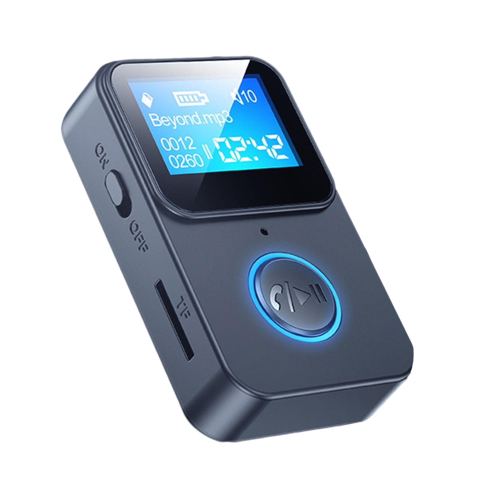 Bluetooth 5.0 Adapter 3.5mm AUX Low Latency Stereo Audio Receiver Headphones