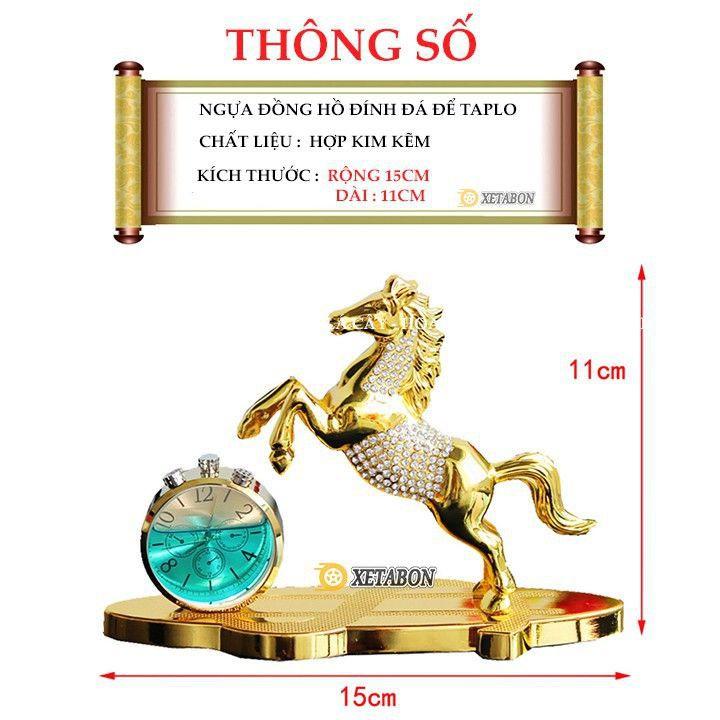 Nước Hoa Xe Hơi - Nước Hoa Trang Trí Ô Tô Tượng Ngựa Đính Đá Phong Thủy - Mã Đáo Thành Công Để Taplo, Bàn Làm Việc