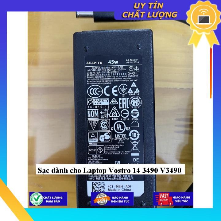 Sạc dùng cho Laptop Vostro 14 3490 V3490 - Hàng Nhập Khẩu New Seal