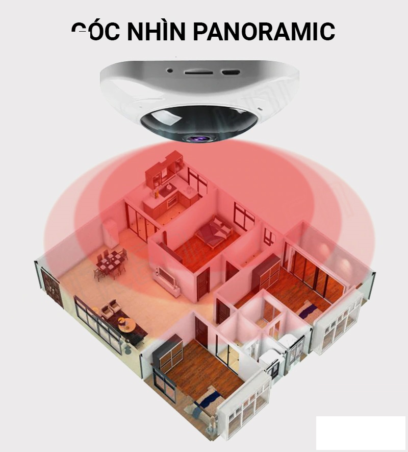 CAMERA WIFI ỐP TRẦN 360 MINI YOOSEE -HÀNG NHẬP KHẨU