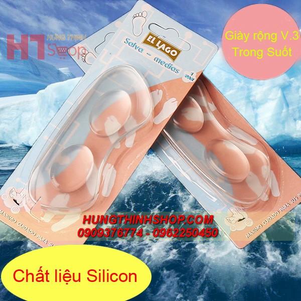 MIẾNG DÁN GÓT GIÀY SILICON - TRONG SUỐT