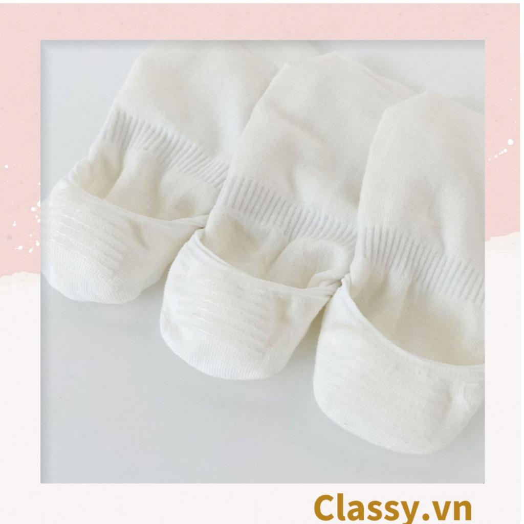 Tất nữ Classy vớ nữ cotton màu trắng mix họa tiết cute Hàn Quốc G1388