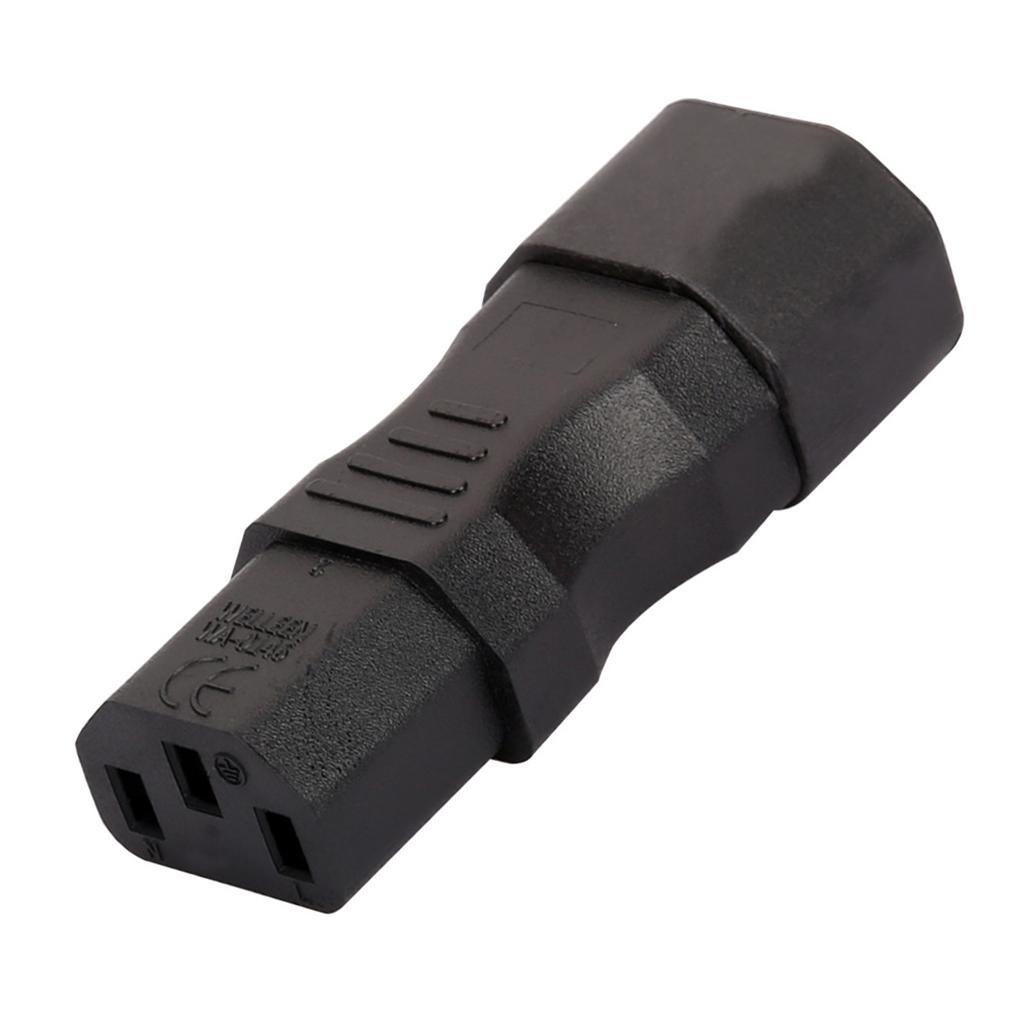 IEC 320 C14 Male to C13 Plug Female Power Plug Converter Power Adapter