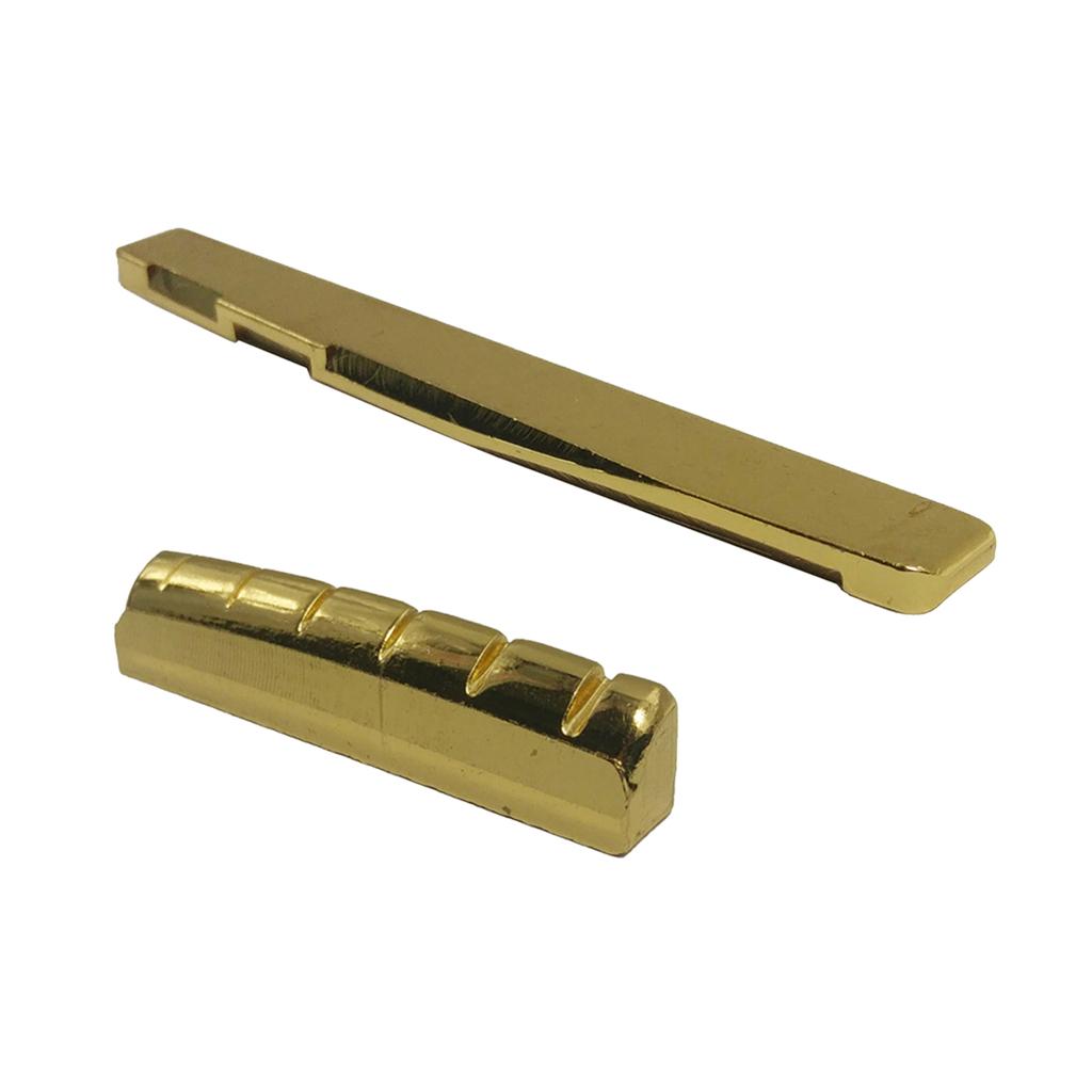 Sunnimix 1 Đồng Acoustic Yên Xe & Hạt Xẻ Rãnh Cho 6 Dây Dân Gian Đàn Guitar