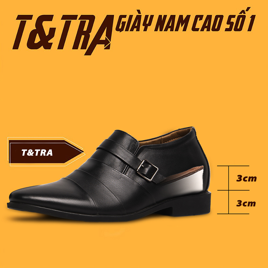 [ 6CM ] Giày Cao Nam T&amp;TRA T17Đ