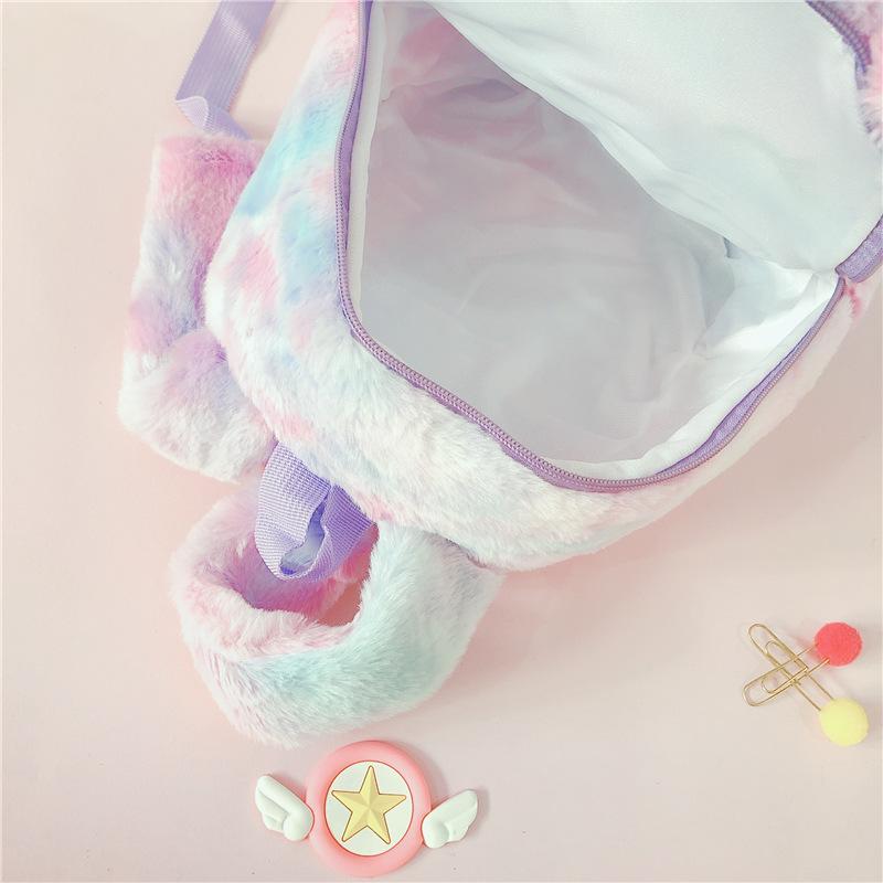 Hoạt Hình Dễ Thương Ba Lô Cô Gái Sang Trọng Kỳ Lân Lưng Dễ Thương Thời Trang Lông Thú Ba Lô Trẻ Em Schoolbag Túi Sách Cho Trẻ Em Quà Tặng Bé Gái