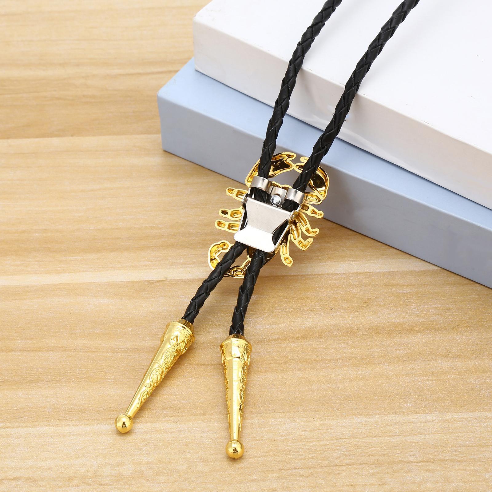 Alloy Bolo Tie Adjustable Costume Retro Style Rope Cowboy for Women Men