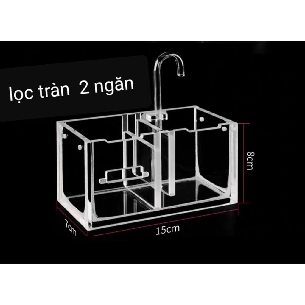 [Mã PET50K giảm 8% - tối đa 50K đơn 250K] Lọc tràn mini cài thành bể , lọc bể cá