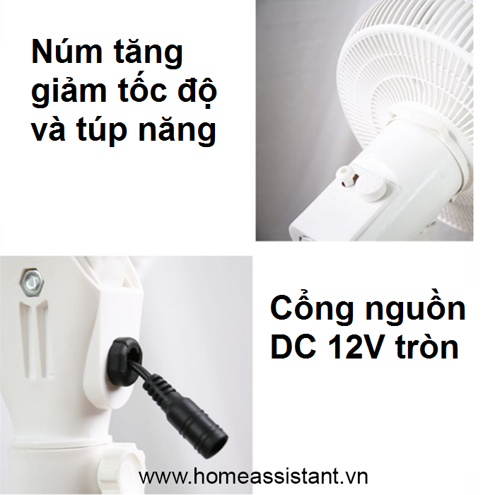 Quạt Cây Chạy Điện DC 12V SF01