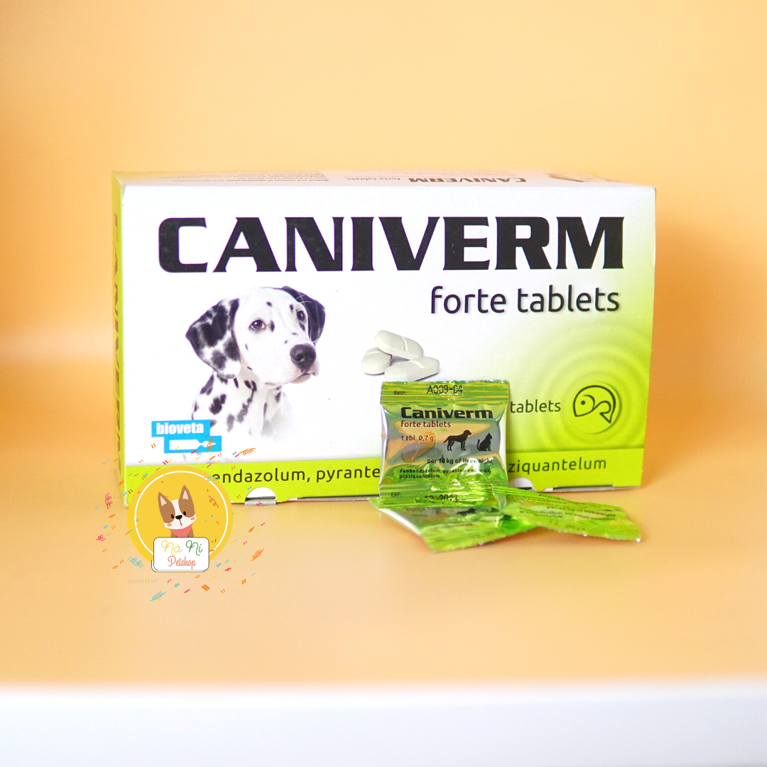 VIÊN LÀM SẠCH GIUN SÁN Caniverm 0,7g cho CHÓ (1 viên)