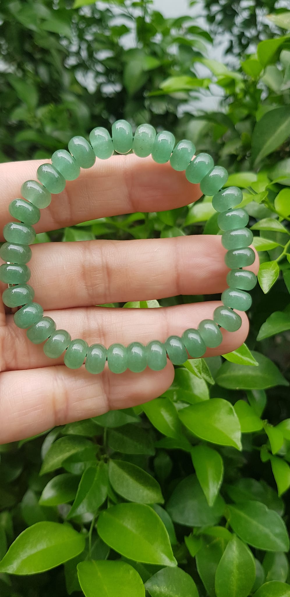 Vòng tay nữ đá thạch anh xanh đồng tiền bánh xe may mắn đẹp Vòng size hạt 8mm Hợp nữ mệnh mộc mệnh hoả mệnh thuỷ đeo xinh đẹp may mắn tài lộc