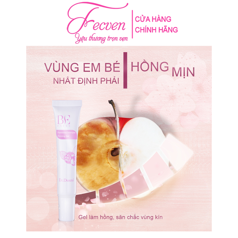 Bộ 2 Chăm Sóc Vùng Kín Dr.Douxi Sạch Sẽ Hồng Khít - Dung Dịch Vệ Sinh + Gel Dưỡng Trắng Hồng Se Khít, FECVEN