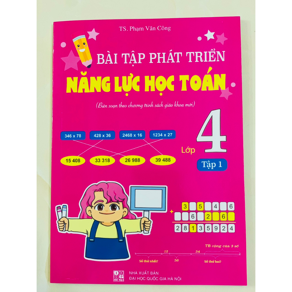 Sách - Combo Bài Tập Phát Triển Năng Lực Học Toán 4 Tập 1 + 2