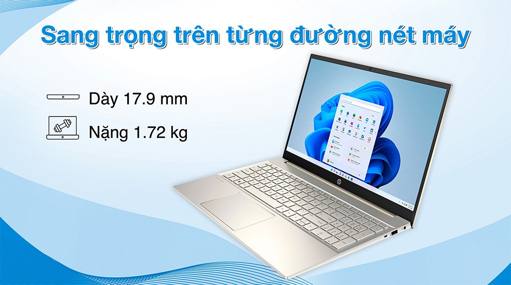 Máy Tính Xách Tay Laptop HP Pavilion 15-EG2056TU (Core i5-1240P, 8GB Ram, 512GB SSD, Intel Iris Xe, 15.6 Inch FHD, Win11) - Hàng Chính Hãng