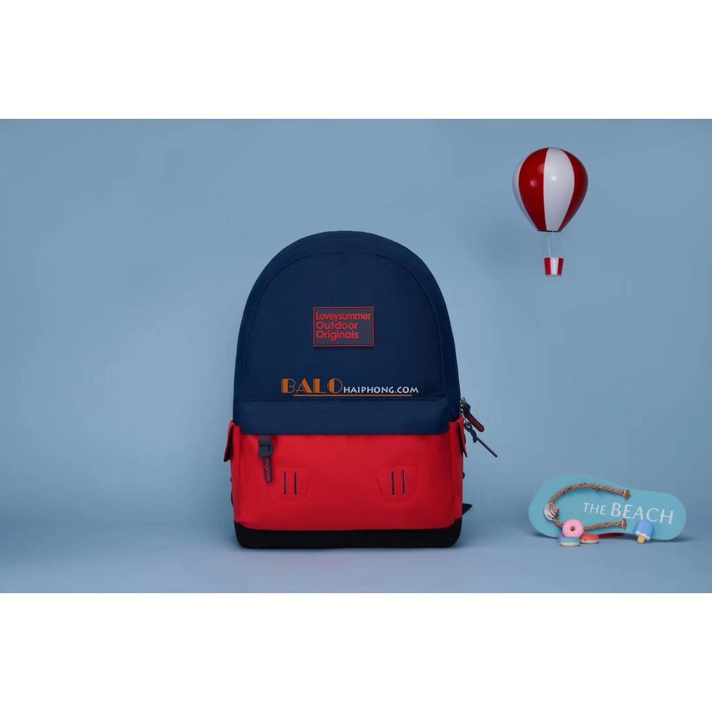 Balo Thời Trang Balo Nữ Cao Cấp cho Học Sinh-Sinh Viên LS100 Loveysummer Màu Xanh Đỏ