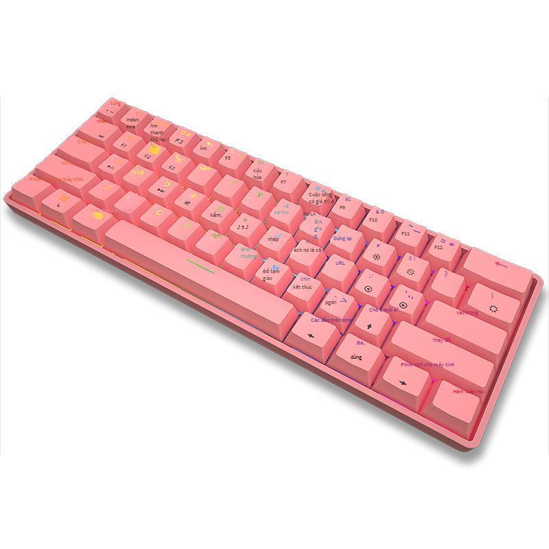 Khuyến Mãi Crack K28 Game Có Dây Bàn Phím Cơ RGB Di Động Điện Thoại Máy Tính Bảng MCA Chơi Game Không Dây Bluetooth Bàn Phím Cơ