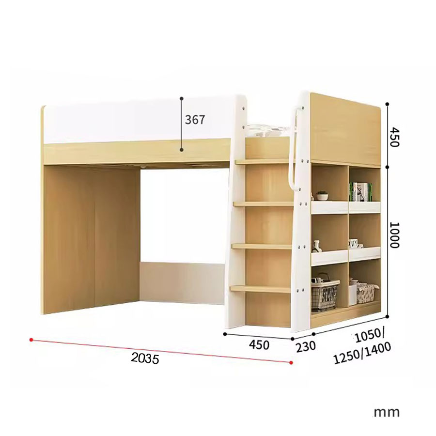 Giường tầng thấp ALALA164 đa năng/ Miễn phí vận chuyển và lắp đặt/ Đổi trả 30 ngày/ Sản phẩm được bảo hành 5 năm từ thương hiệu ALALA/ Chịu lực 700kg