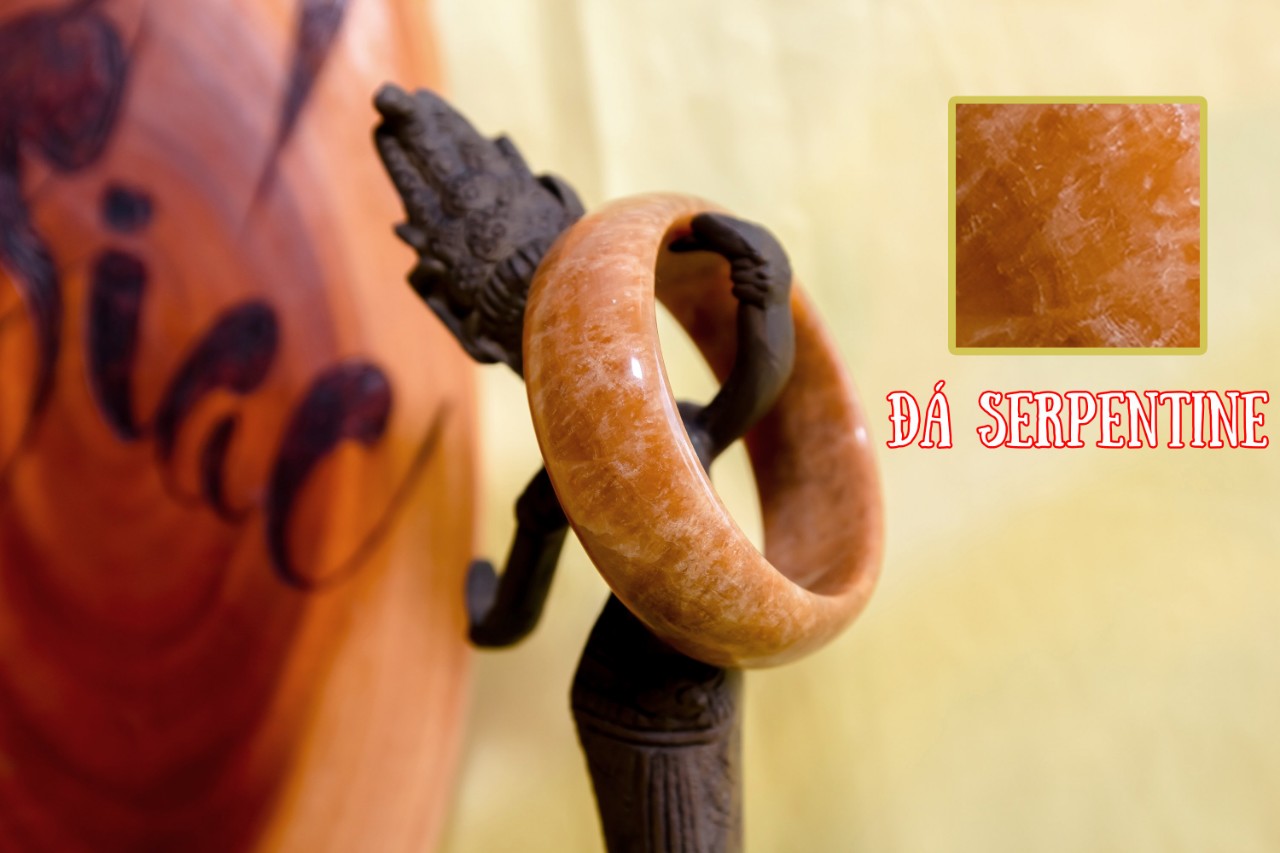 Vòng Tay Phong Thủy - Vòng Tay Chuỗi Serpentine Nam 100% Tự Nhiên Được Chế Tác Thủ Công Từ Việt Nam - Bền Đẹp, Giá Tốt - Có Giấy Kiểm Định - Có Tem Niêm Phong