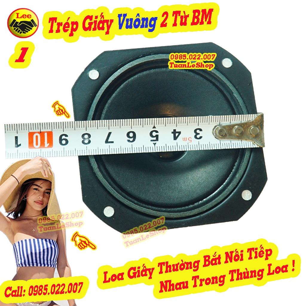 LOA TREP GIẤY VUÔNG 2 TỪ BM 8cm – HÀNG CHẤT LƯỢNG - Giá 02 TRÉP GIẤY 8cm